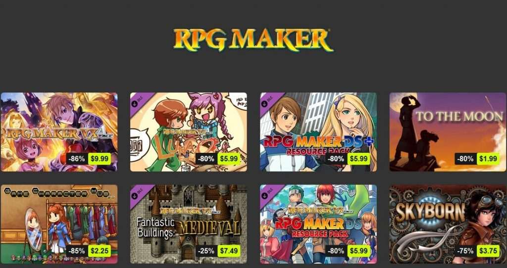 Bundlestars RPG Maker Sale