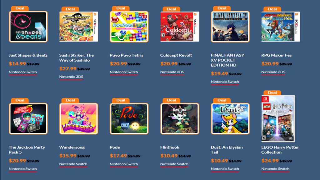 Nintendo eShop Sale on the New Year – The Gamers Camp