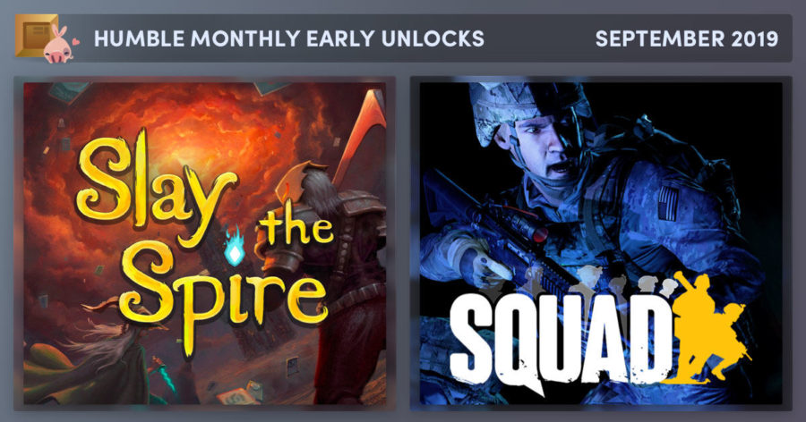 Humble Bundle Early Unlock September 2019 Slay the Spire and Squad