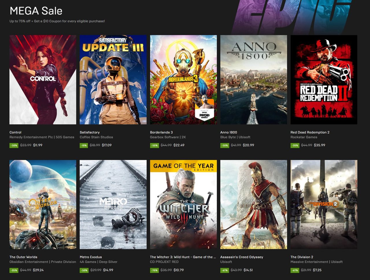 Epic Games Mega Sale 01