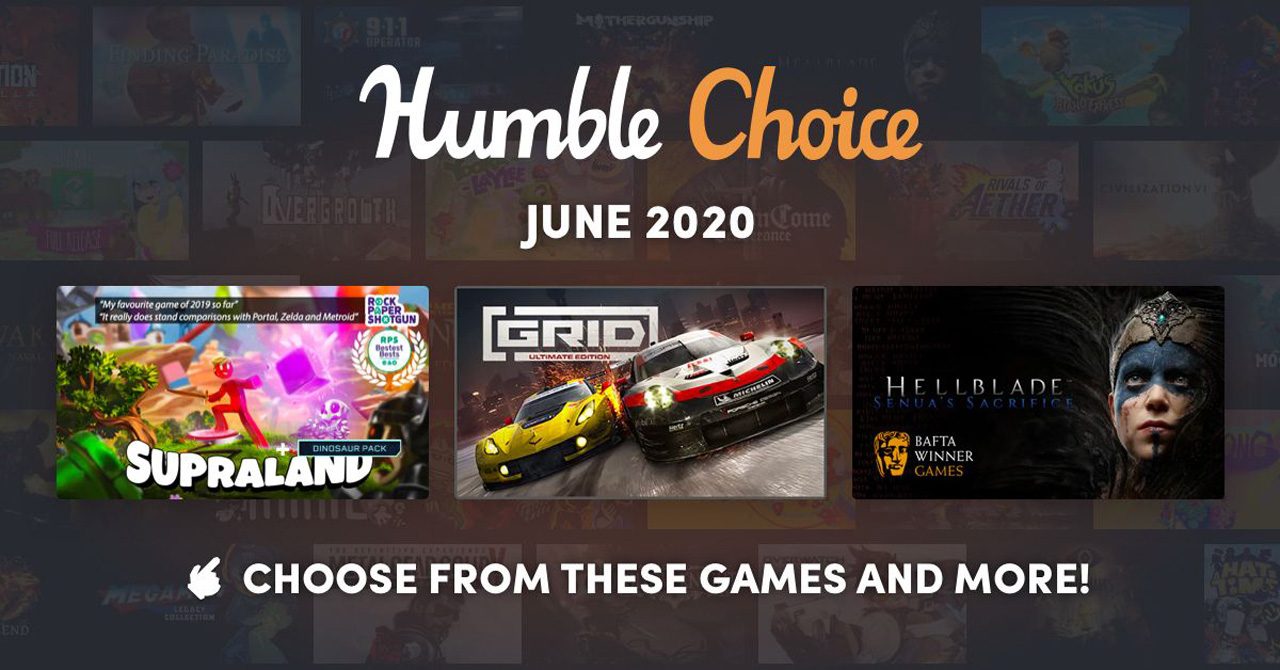 Humble Bundle on X: Cool off with this month's #HumbleChoice including  #Supraland, #GRIDultimateEdition, #HellbladeSenuasSacrifice + more! Plus,  stay subbed through the end of the month to get a bonus game! More info