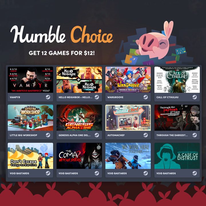 Vampyr, Wargroove, Hello Neighbor and more for this month’s Humble