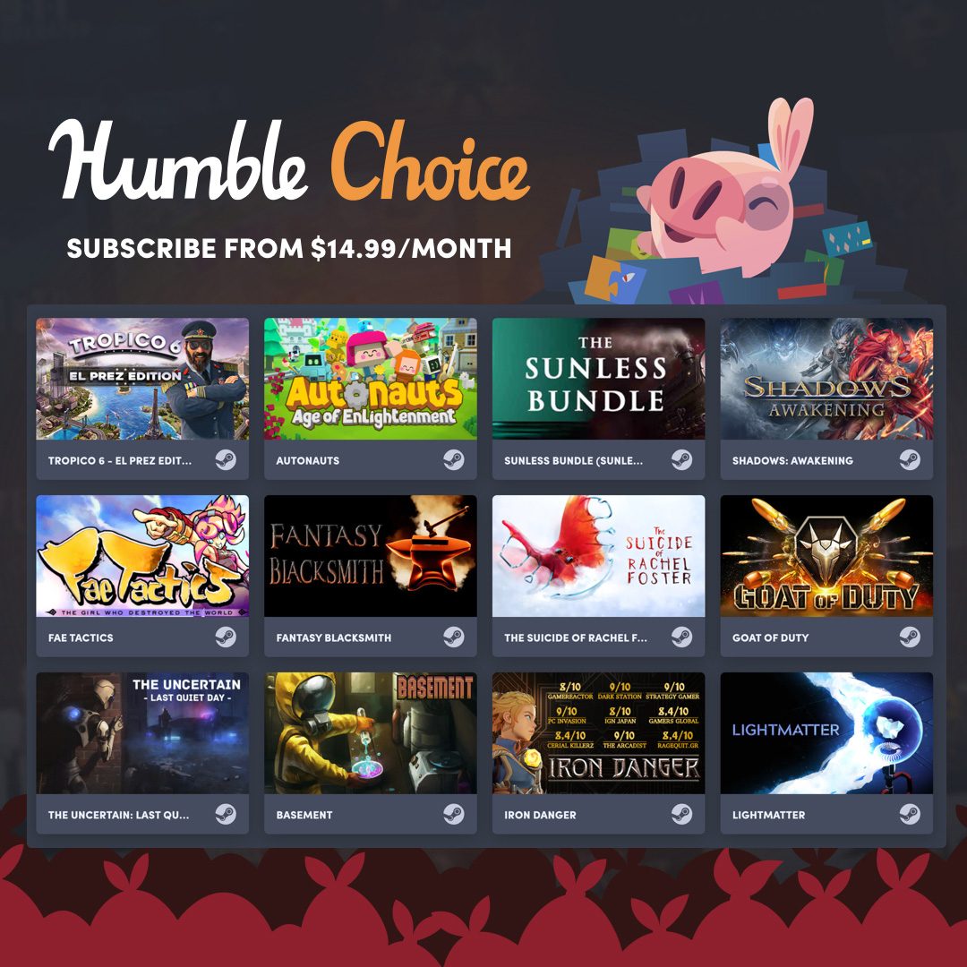 Humble Choice October 2020 All Games