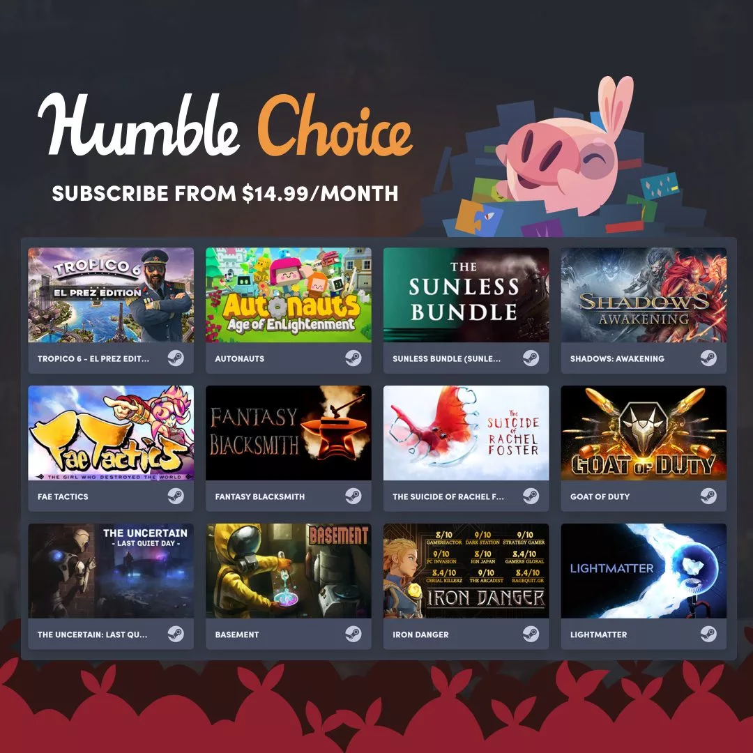 Humble Choice October 2020 All Games