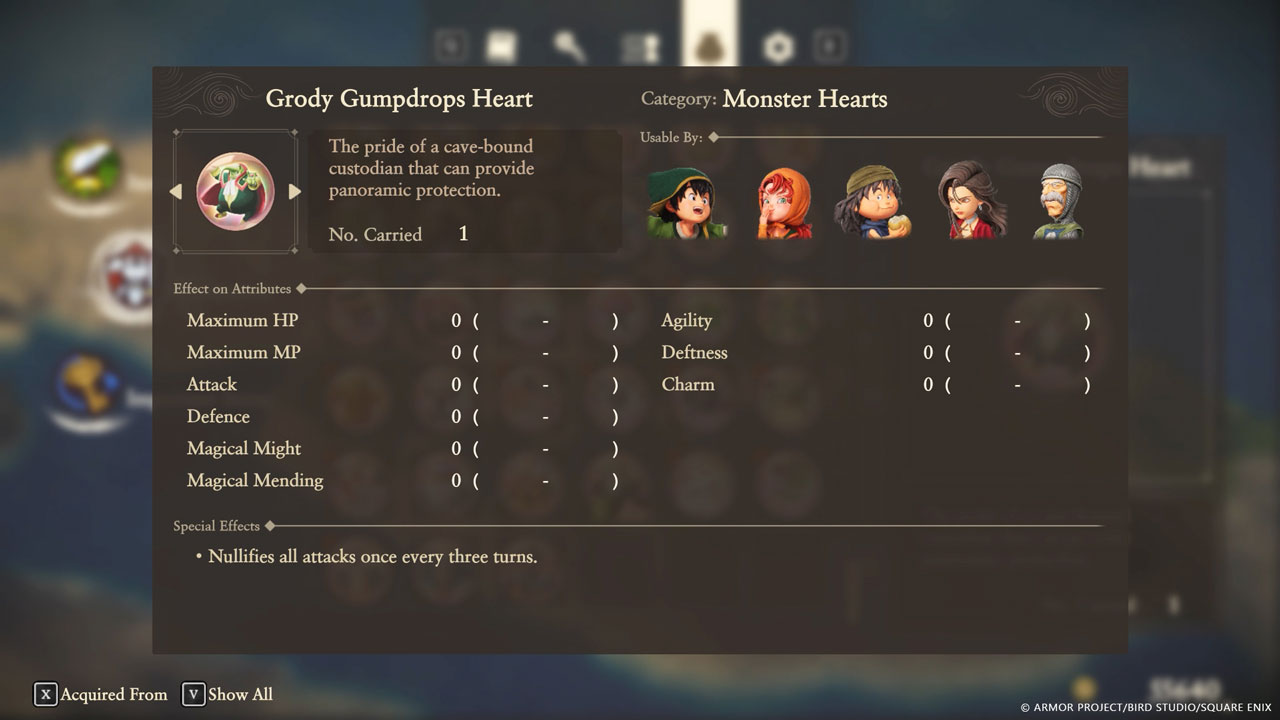 Dragon Quest VII Reimagined Menu